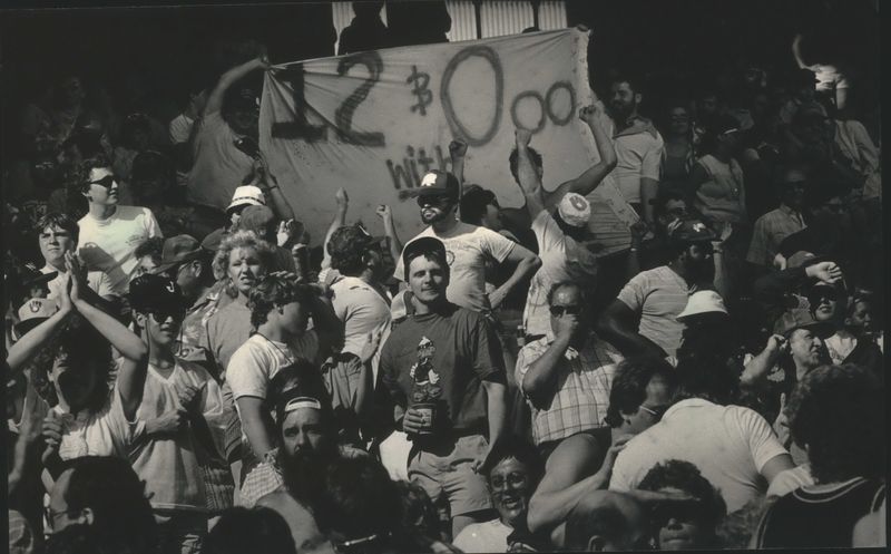 29,357 fans led the celebration when Dale Sveum hit the game-winning home run on April 19, 1987.