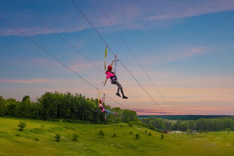 Lake Geneva Ziplines & Adventures has a dual racing zipline for thrill-seekers.