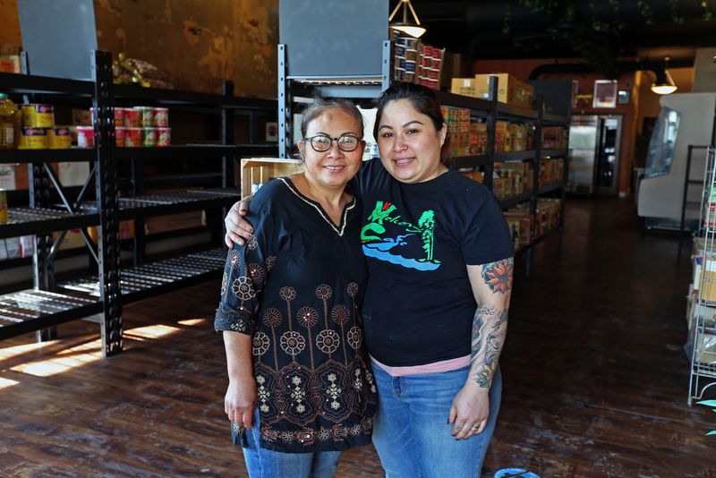 Banh Phongsavat, left, and her daughter, Sichanh Volp, at Mekong Cafe at 5930 W. North Ave.