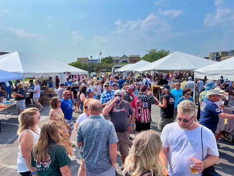 A view of the Malt City Brewfest in downtown Manitowoc.