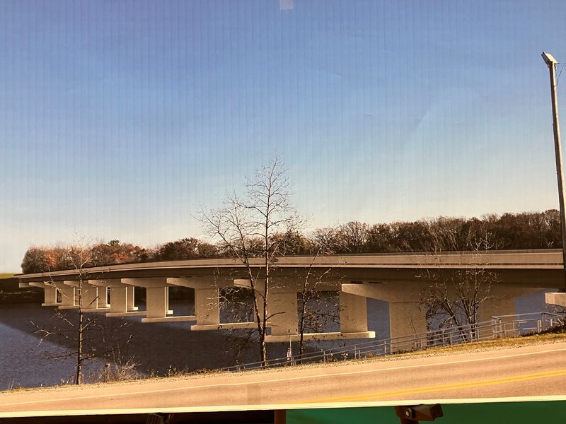 A rendering of the new bridge across the Fox River proposed for southern Brown County looking east from Lost Dauphin Road.