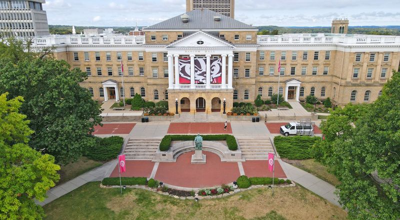 Bascom Hall at the University of Wisconsin campus in Madison on Tuesday, Sept. 24, 2024.