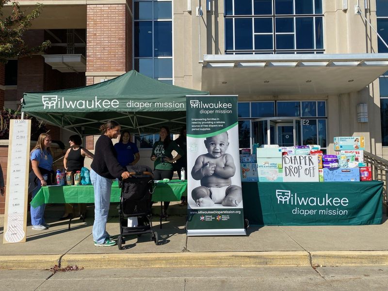 Mariah Antetokounmpo at a diaper drive hosted by Froedtert & the Medical College of Wisconsin on Sept. 25, 2024.