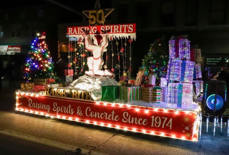 A scene from the Lakeshore Holiday Parade, Wednesday, November 27, 2024, in Manitowoc, Wis.