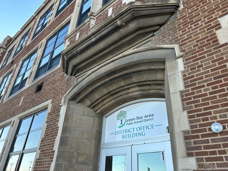 The Green Bay Area Public Schools district office is shown Dec. 9, 2024.