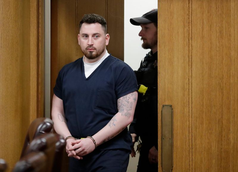 Jacob Boudreau appears in court for his sentencing hearing Wednesday, January 22, 2025, at the Winnebago County Courthouse in Oshkosh, Wisconsin. Boudreau pleaded no contest in October to two counts of possessing child pornography. According to court records, investigators discovered Boudreau’s crimes during an investigation involving former Outagamie County Human Resources Director Adam Westbrook, who is convicted in federal court of distributing child pornography. Boudreau owned Show Worthy Pet Salon & Boutique in Menasha. 
Dan Powers/USA TODAY NETWORK-Wisconsin.