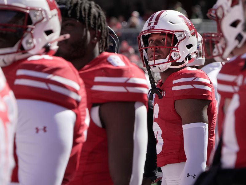 Wisconsin cornerback Xavier Lucas (6) is shown during the first quarter of their game against South Dakota Saturday, September 7 , 2024 at Camp Randall Stadium in Madison, Wisconsin.Mark Hoffman/Milwaukee Journal Sentinel