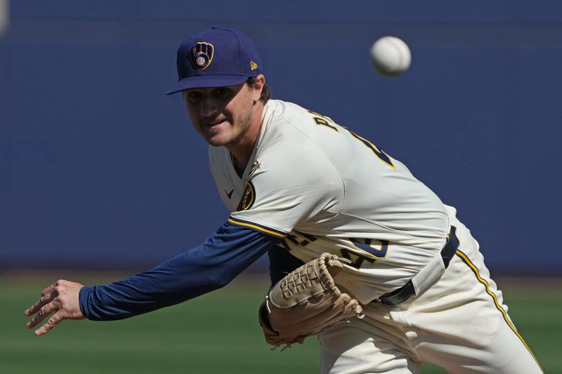 Pitcher Thomas Pannone, who the Brewers signed in the offseason, altered his delivery in the offseason in the hopes of better results.