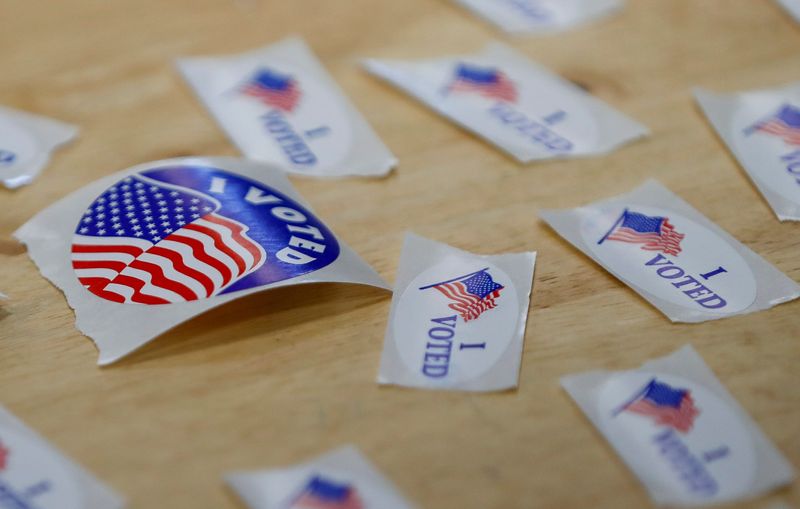 "I voted" stickers are seen on Tuesday, April 1, 2025, at Trinity Lutheran Church in Green Bay, Wis. 
Tork Mason/USA TODAY NETWORK-Wisconsin