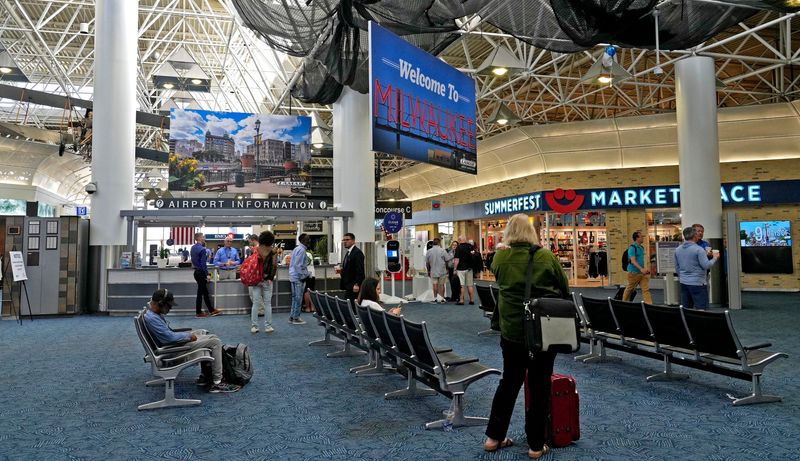 Milwaukee Mitchell International Airport on Tuesday, June 20, 2023, provide many interesting places to check out while waiting for your flight such as Renaissance Books and the Summerfest Marketplace.