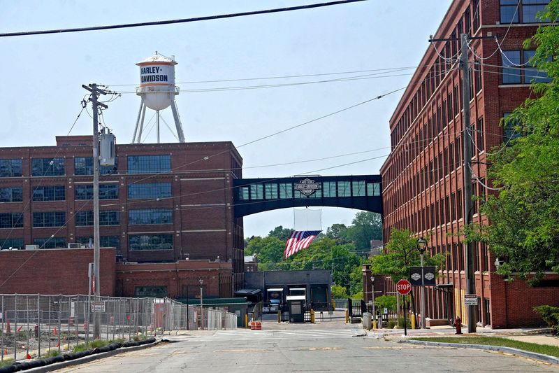 Harley-Davidson Inc.'s headquarters, in this photo from 2023, is largely empty now as many employees work remotely. Angela Peterson/Milwaukee Journal Sentinel