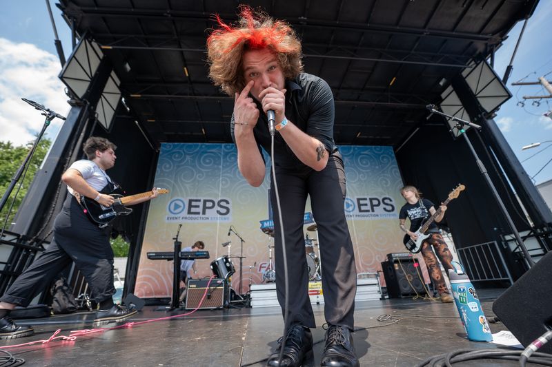 Scorched Waves performing at the 2024 Mile of Music in Appleton