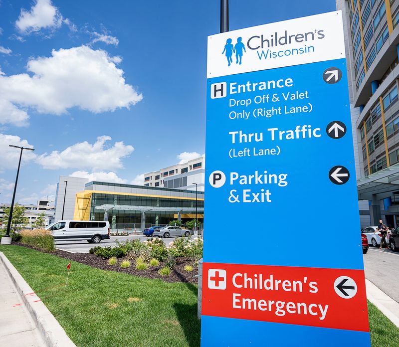 Children's Wisconsin emergency sign on Thursday August 10, 2023 in Wauwatosa.