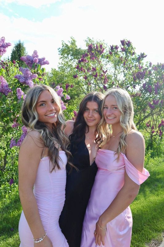 Arrowhead High School students (from left) Keira Larson, Claire Raabe and Elise Schroeder pose for a prom photo on May 17, 2025, at St. Jerome's in Oconomowoc. We're looking to feature prom photos in 2026.