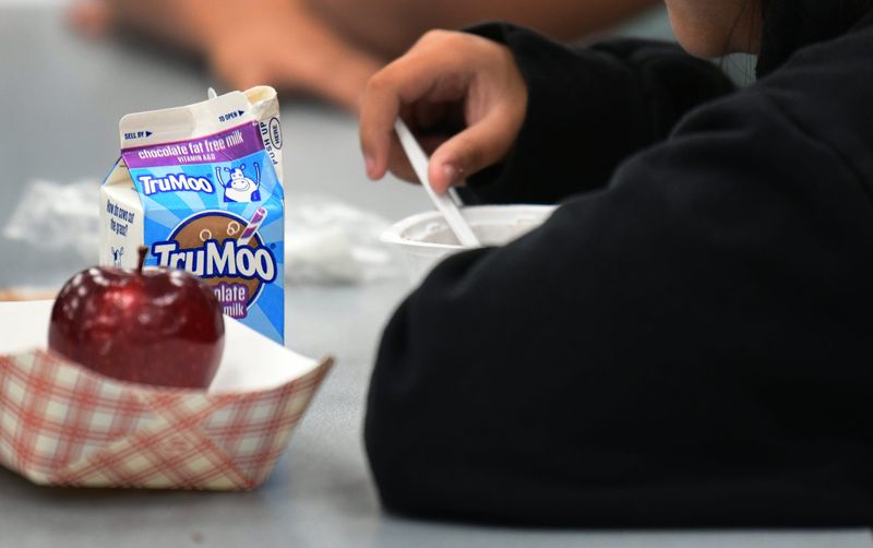 Morning mealtime at Saturn Elementary in Cocoa: The school is one of the sites where free breakfasts and lunches for kids younger than 18 are available through the Summer BreakSpot program.