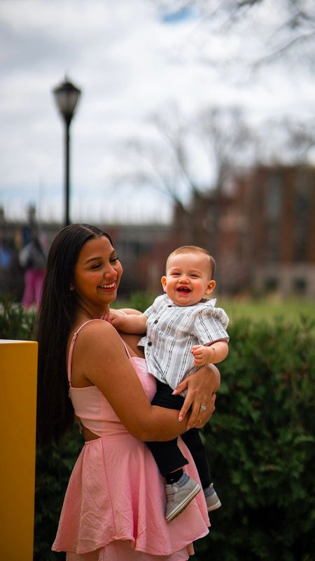 Michelle Murphy with her son.