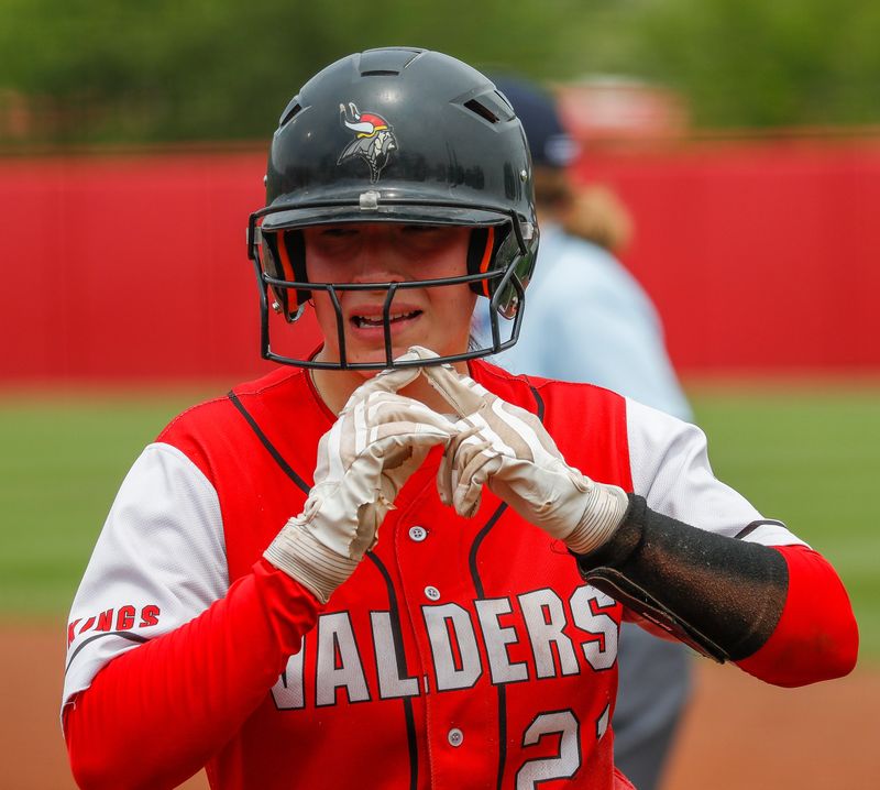 Valders High School's Arianna Hernandez (21) reacts after grounding out to end the sixth inning against Fall Creek High School during a Division 3 state semifinal at the 2025 WIAA state softball tournament on Friday, June 13, 2025, at Goodman Softball Complex in Madison, Wisconsin. Fall Creek won the game, 6-4, to advance to the state championship game.
Tork Mason/USA TODAY NETWORK-Wisconsin