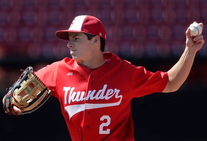 Seymour High School's Carson Staffeldt (2) against New Berlin Eisenhower High School during their Division 2 championship baseball game in the WIAA state baseball tournament Thursday, June 19, 2025 at Neuroscience Group Field at Fox Cities Stadium in Grand Chute, Wis. New Berlin Eisenhower defeated Seymour 5-4.
Wm. Glasheen USA TODAY NETWORK-Wisconsin