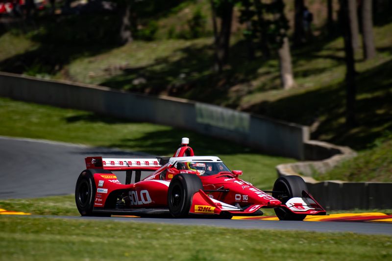 Alex Palou, seen in practice earlier in the weekend, won the XPEL Grand Prix June 22 for his third victory at Road America.