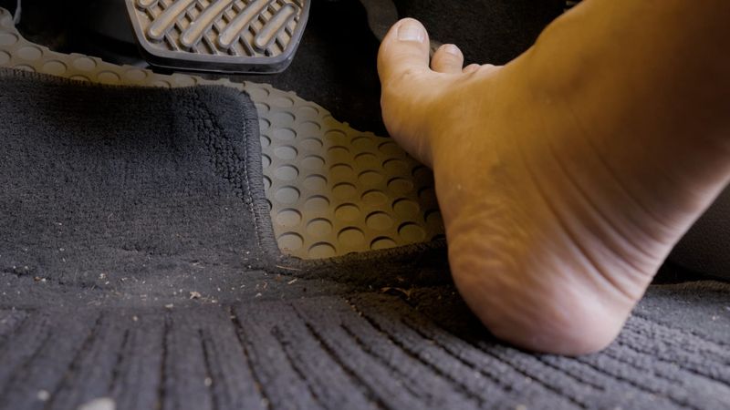 Driving barefoot
