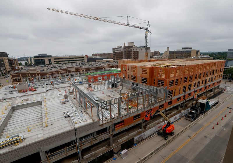 Construction progress on the Nova Green Bay development is seen on Thursday, June 26, 2025, in downtown Green Bay, Wis. The project will add 268 new apartments, a raft of luxury amenities and new retail space in the heart of downtown. 
Tork Mason/USA TODAY NETWORK-Wisconsin