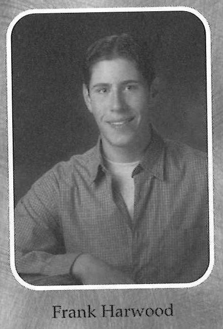 Frank Harwood in the 2001 yearbook for Neenah High School. Harwood was a 2001 graduate of the school.