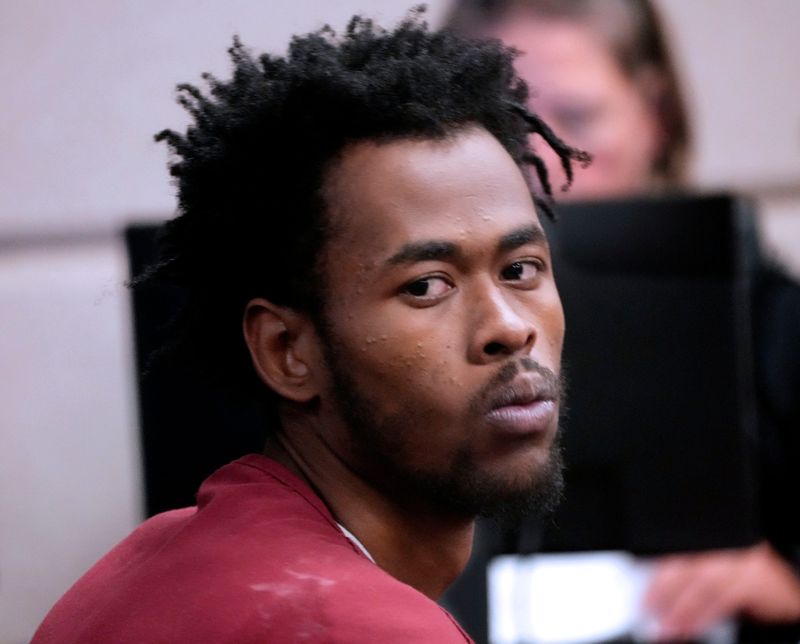 Tremaine Jones, who is charged in the the homicide of Milwaukee Police Officer Kendall Corder, at his preliminary hearing on Friday, July 18, 2025 before Court Commissioner Andrea Bolender at the Criminal Justice Facility.
