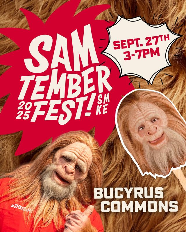 Samtemberfest is coming to South Milwaukee's Bucyrus Commons on Sept. 27 featuring local vendors, food trucks and a sasquatch calling contest.
