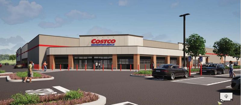 Costco provided this rendering as part of its package of materials for architectural review by the City of Oconomowoc. The 161,552-square-foot store, approved by city officials in July 2025, will be built on 23 acres along Pabst Farms Boulevard west of Sawyer Road, north of Interstate 94 and east of the existing Fleet Farm store.