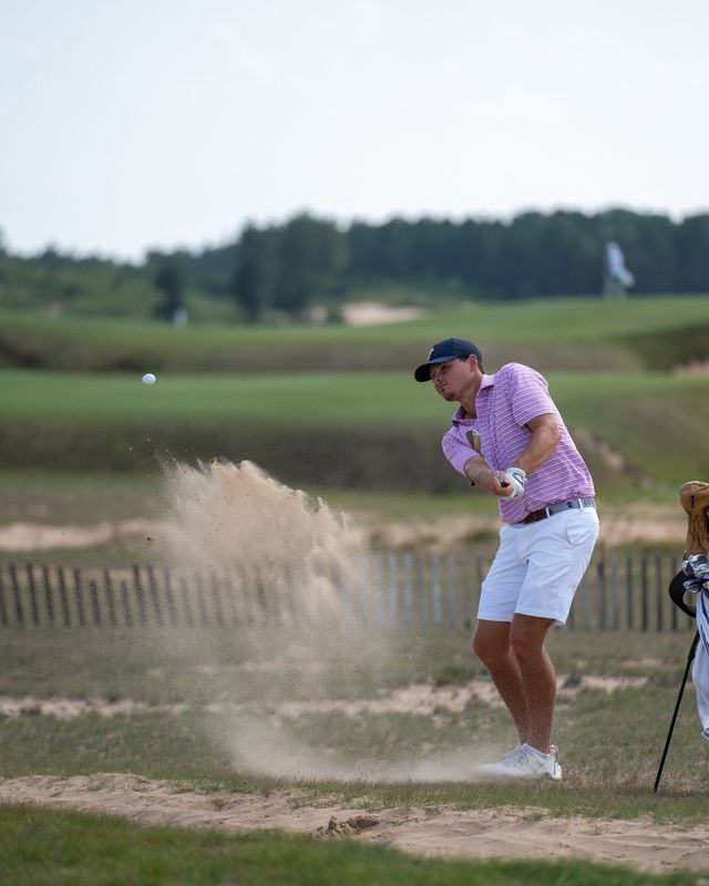 Drake Wilcox took the third round lead at the 124th Wisconsin State Amateur on July 23, 2025 at The Lido at Sand Valley Resort in Nekoosa.