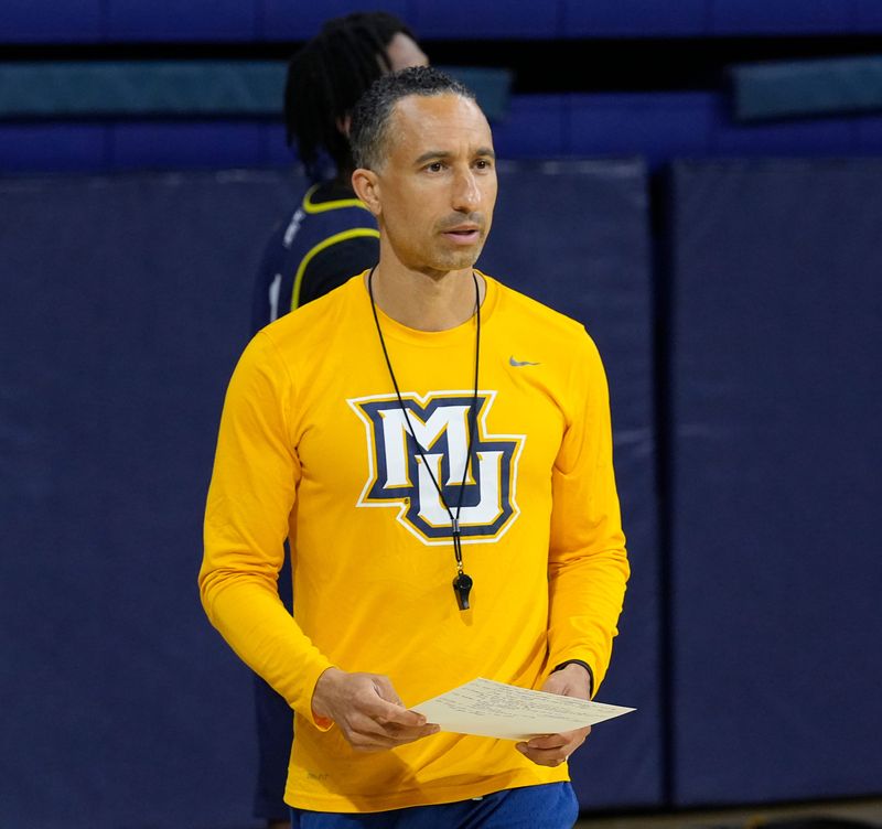 Marquette Golden Eagles head coach Shaka Smart is seen during Marquette Men's Basketball open practice on Thursday July 31, 2025 at the Al McGuire Center in Milwaukee, WI.