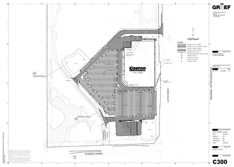 Shown is a conceptual rendering for a 162,000-square-foot Costco store proposed for Franklin on the northwest corner of South 27th Street and West Drexel Avenue.