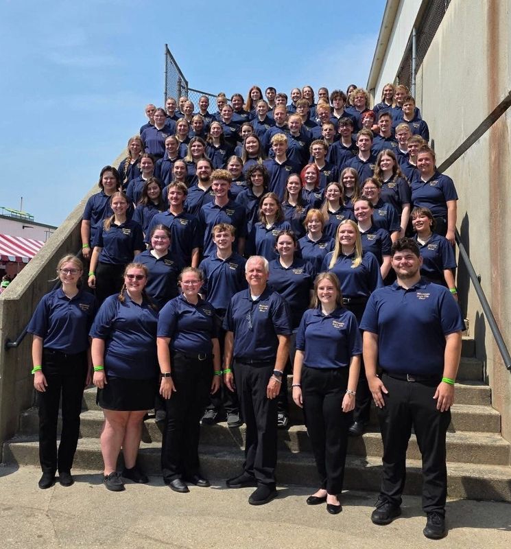 Members of the FFA State Honors Band had a performance experience of a lifetime thanks to a downpour at the Wisconsin State Fair on Saturday night, Aug. 9, 2025.