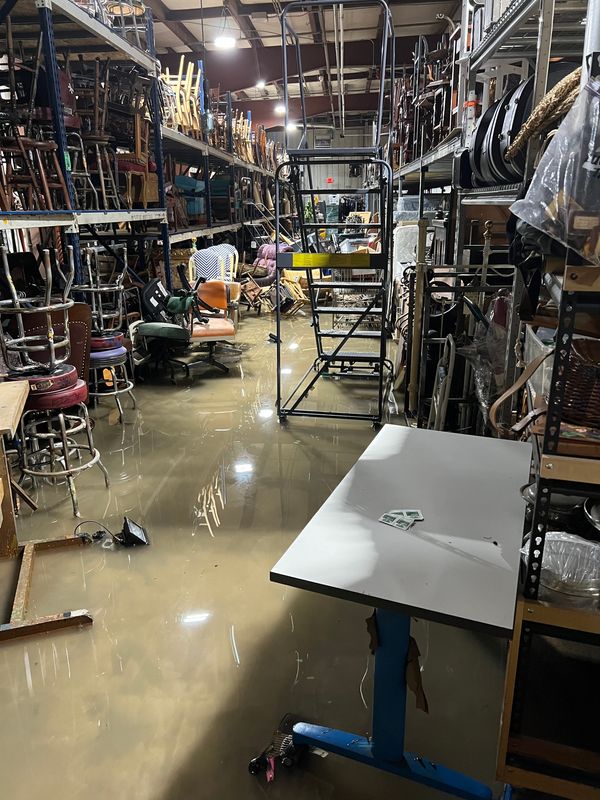 Flood damage from storms Aug. 9-10 has caused about $5 million in damage at Milwaukee Repertory Theater's production facility in Wauwatosa.