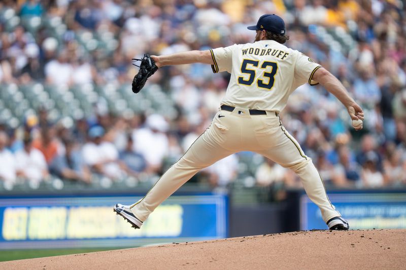 Brandon Woodruff is the only starting pitcher on the Brewers' opening day roster with more than two years of service time.