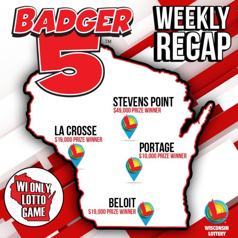 A Badger 5 ticket sold in Stevens Point won $49,000 for the Aug. 8 drawing.