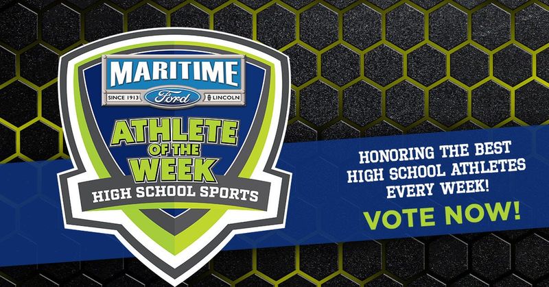 Maritime Ford Athlete of the Week online logo.