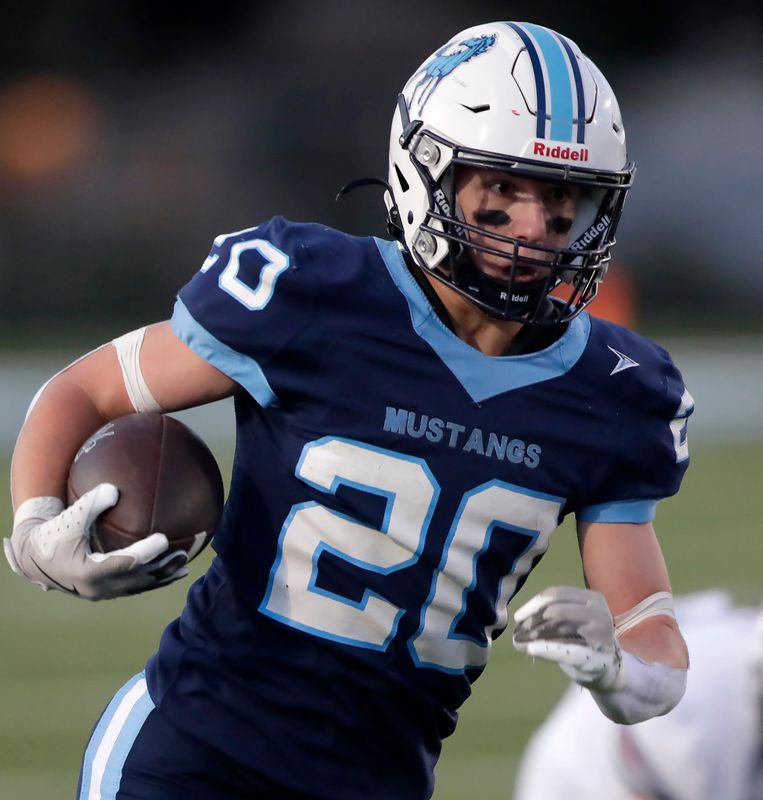 Little Chute's Reece Joten has been a key performer for the Mustangs on both sides of the ball this season.