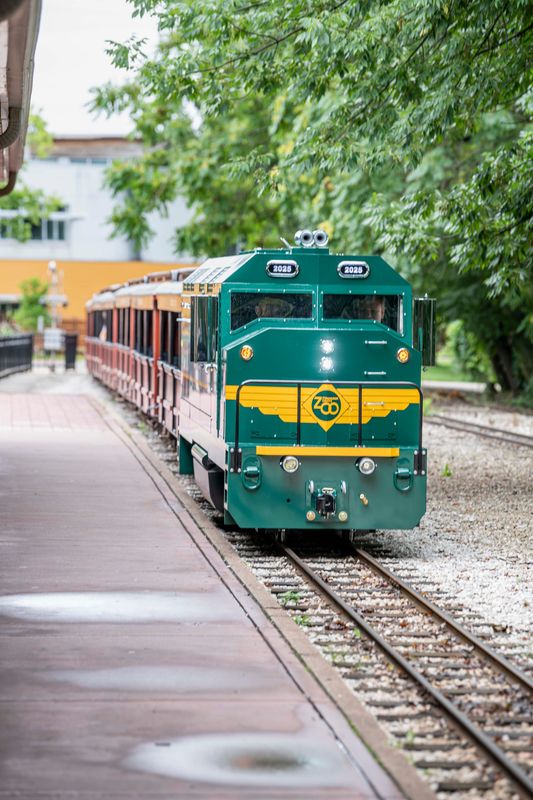 Engine No. 2025 is a new addition to Milwaukee County Zoo's safari train fleet.