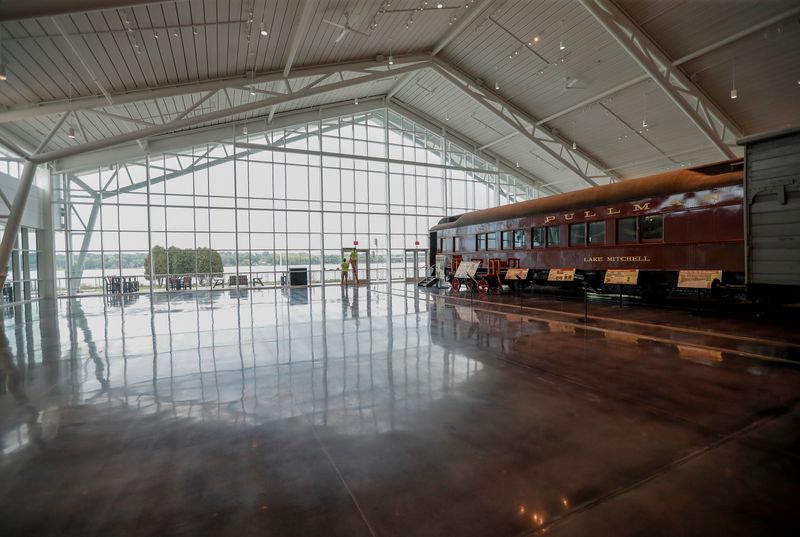 An exhibition hall is seen on Sept. 18 at the National Railroad Museum in Ashwaubenon. The space is part of a $17 million expansion to the museum which opens on Sept. 20.