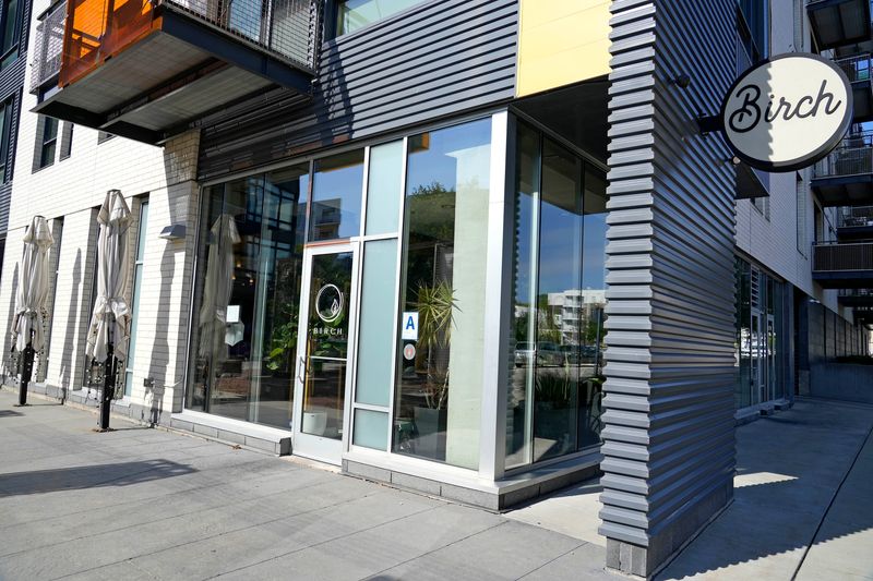 The exterior of Birch restaurant, 429 E. Pleasant St., on Sept. 26, 2025.