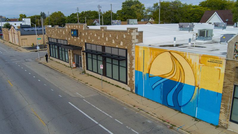 The closed Social Development Commission building at 1730 West North Avenue in Milwaukee, Wisconsin on Oct. 16, 2025. The agency lost its longtime main building to foreclosure.