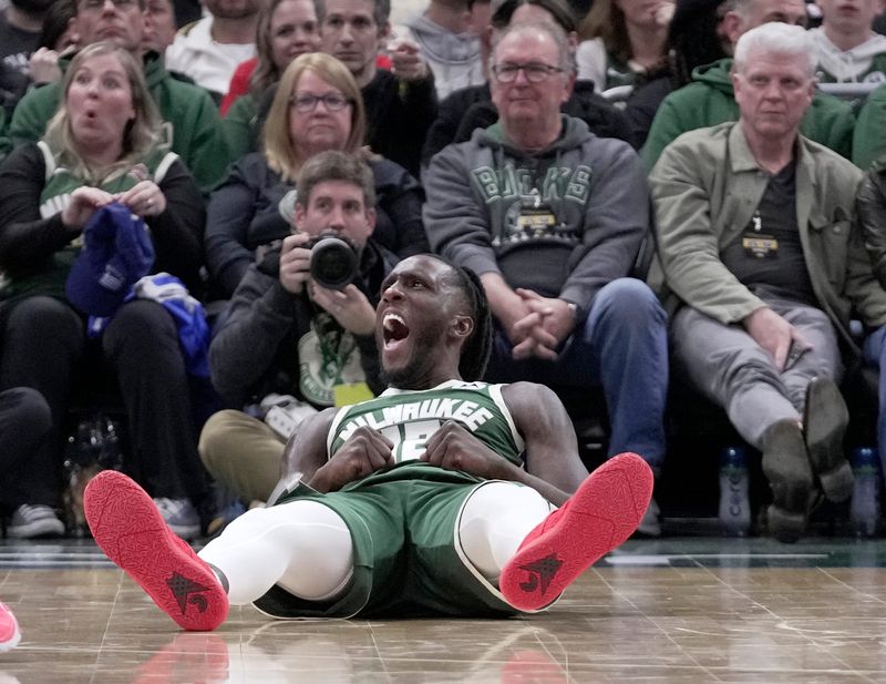 Milwaukee Bucks forward Taurean Prince (12) reacts after being called for a foul during the second half of their game Wednesday, October 22, 2025 at Fiserv Forum in Milwaukee, Wisconsin. The Milwaukee Bucks beat the Washington Wizards 133-120.

Mark Hoffman/Milwaukee Journal Sentinel