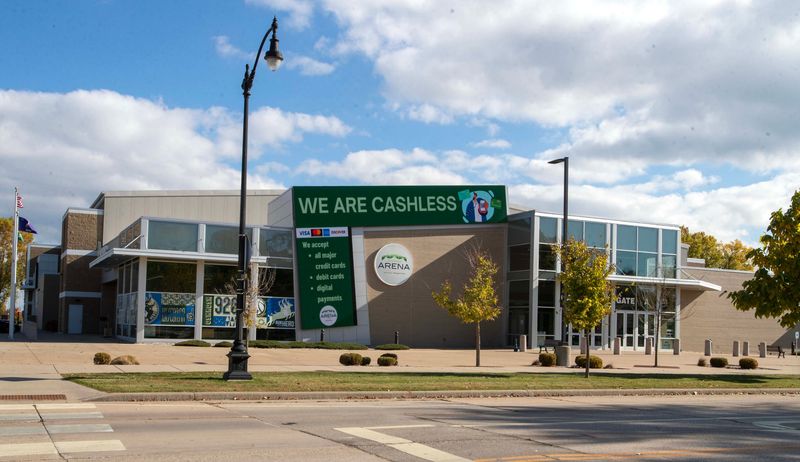 The Oshkosh Arena as seen Wednesday, Oct. 29, 2025, in Oshkosh, Wis.