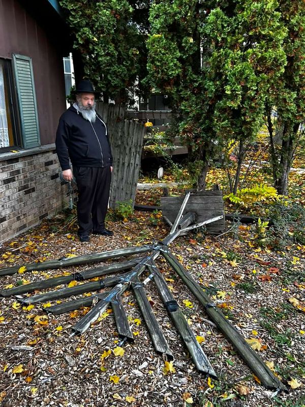 The Milwaukee Synagogue for Russian Jews reports that a large outdoor menorah was deliberately pushed over.