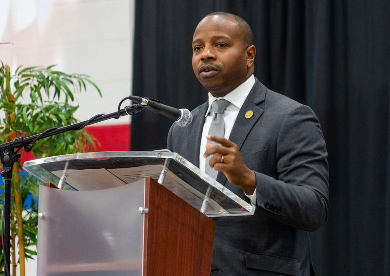 Milwaukee Mayor Cavalier Johnson is seen in November 2025.