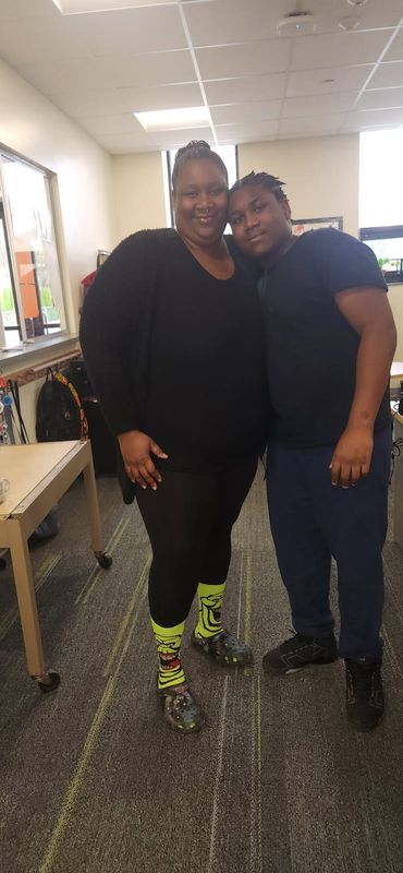 Kianna Reed and her son Anthony Lamar Elliott Jr.