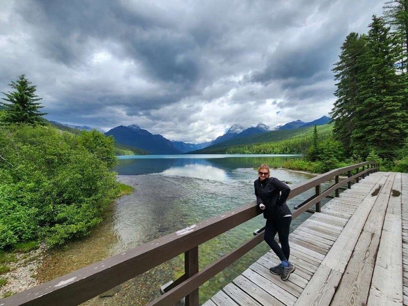 Adalyn Feilbach is shown here during a vacation to Glacier National Park in Montana.