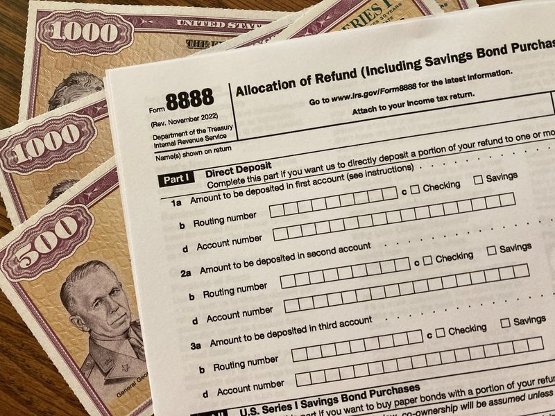 Taxpayers had been able to file what's called Form 8888 to use at least part of their federal income tax refund to directly buy inflation-indexed savings bonds when they're filing their federal tax returns.