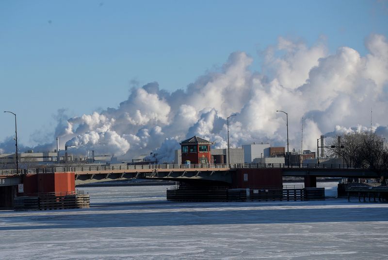 Steam billows from the Green Bay Packaging facility on Friday, January 23, 2026, seen from the Walnut Street bridge in Green Bay, Wis. Wind chills are expected to drop as low as minus 45 as a cold front moves through the upper Midwest.
Tork Mason/USA TODAY NETWORK-Wisconsin